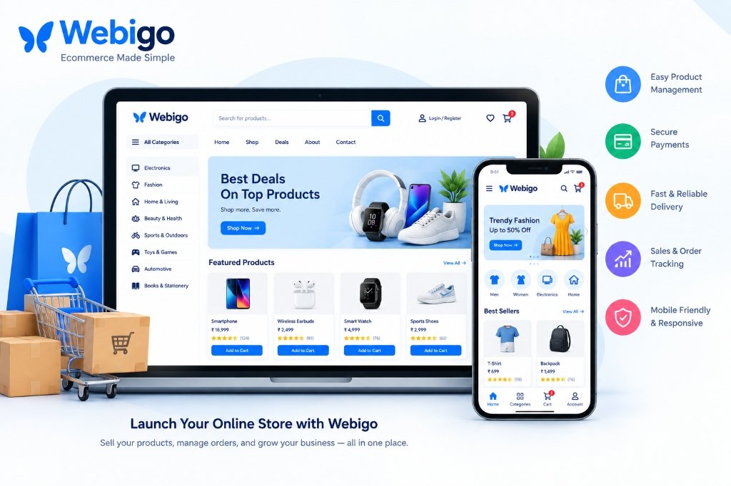 Webigo eCommerce Made Simple - Launch Your Online Store